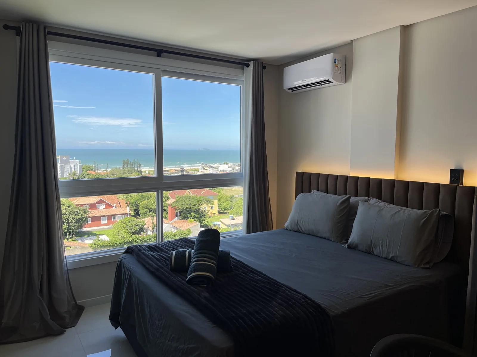 Ambiente de descanso com vista para o mar